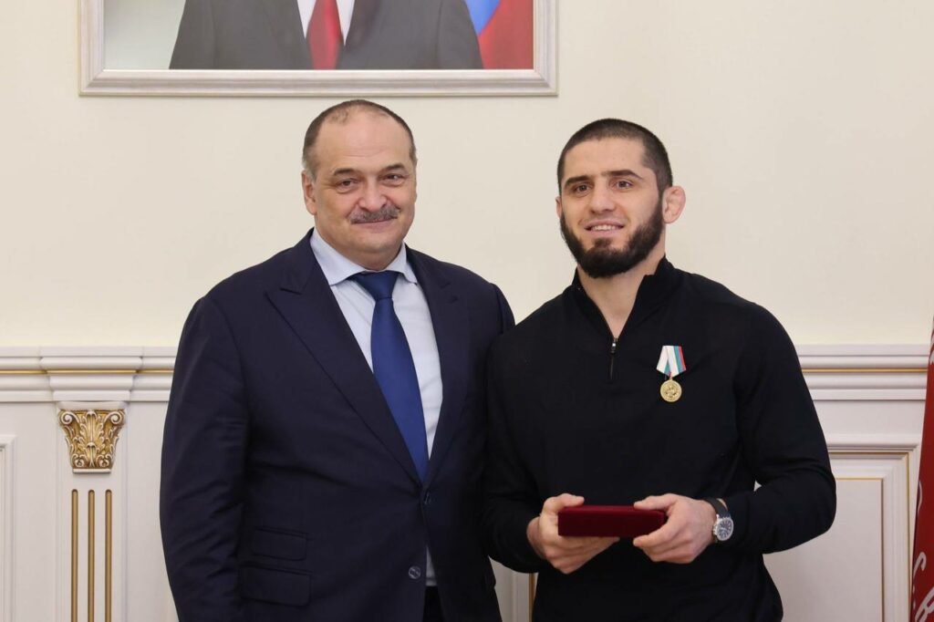 Double UFC Champion Islam Makhachev Awarded Dagestan Medal